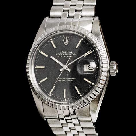 datejust rolex black dial on wrist|rolex datejust black dial vintage.